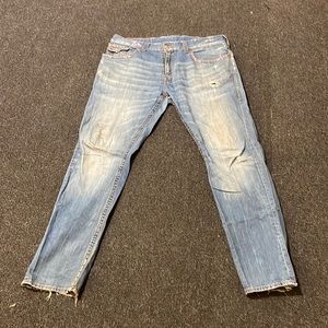 True Religion , size 40 , ‘Rockstar’ jeans , #rippedjeans  , worn